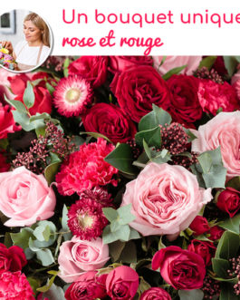 Bouquet surprise rouge et rose