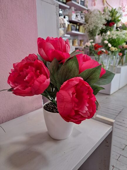 Pot Pivoines artificielles – Image 5