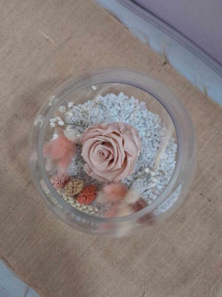 Composition rose éternelle Simplicité – Image 4