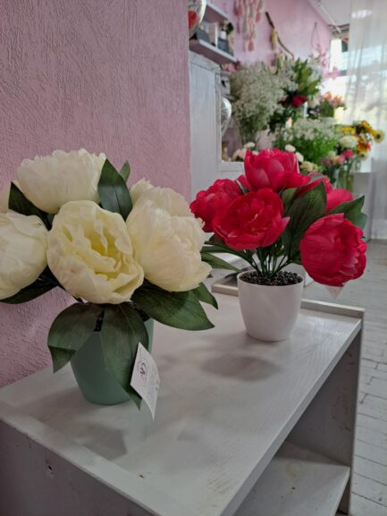 Pot Pivoines artificielles – Image 4