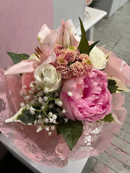Bouquet rond artificiel Eléonore – Image 2
