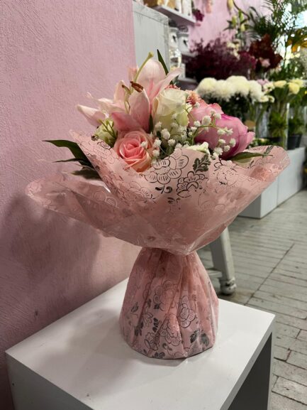 Bouquet rond artificiel Eléonore – Image 3