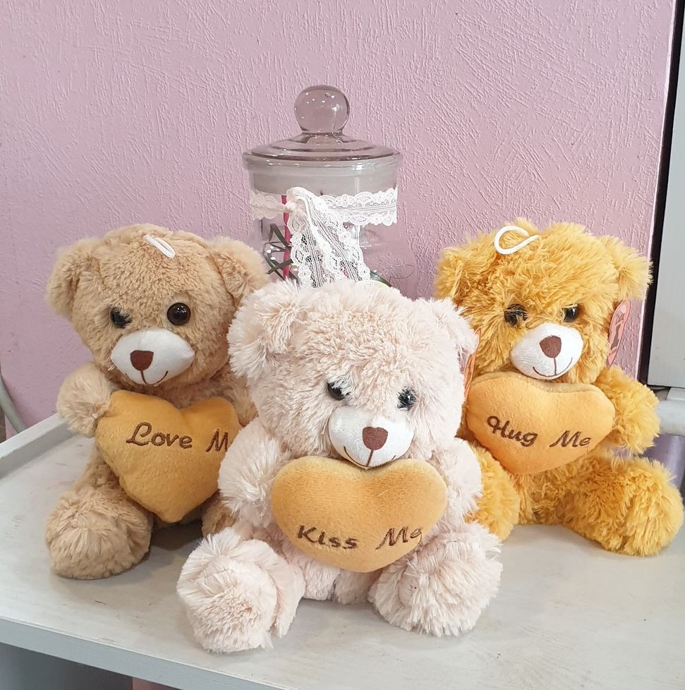 Ourson en peluche - Grossiste articles Saint-Valentin