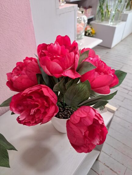 Pot Pivoines artificielles – Image 6