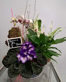 Composition florale  »Bonne fête Maman »