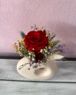 Composition de fleurs séchées