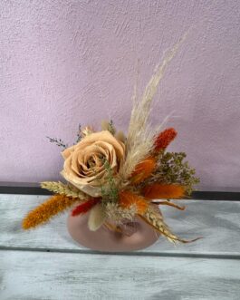 Composition de fleurs séchées