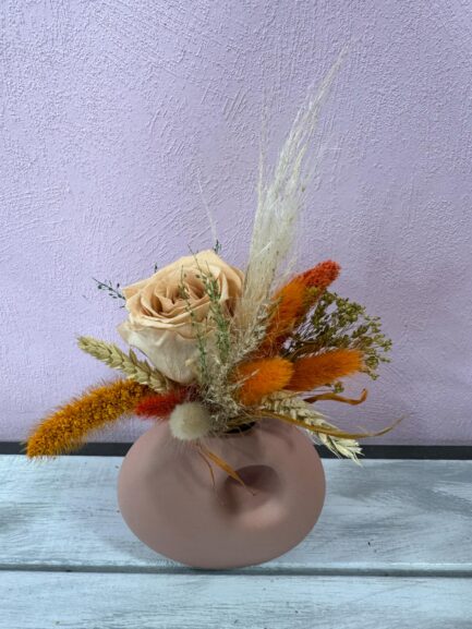 Composition de fleurs séchées