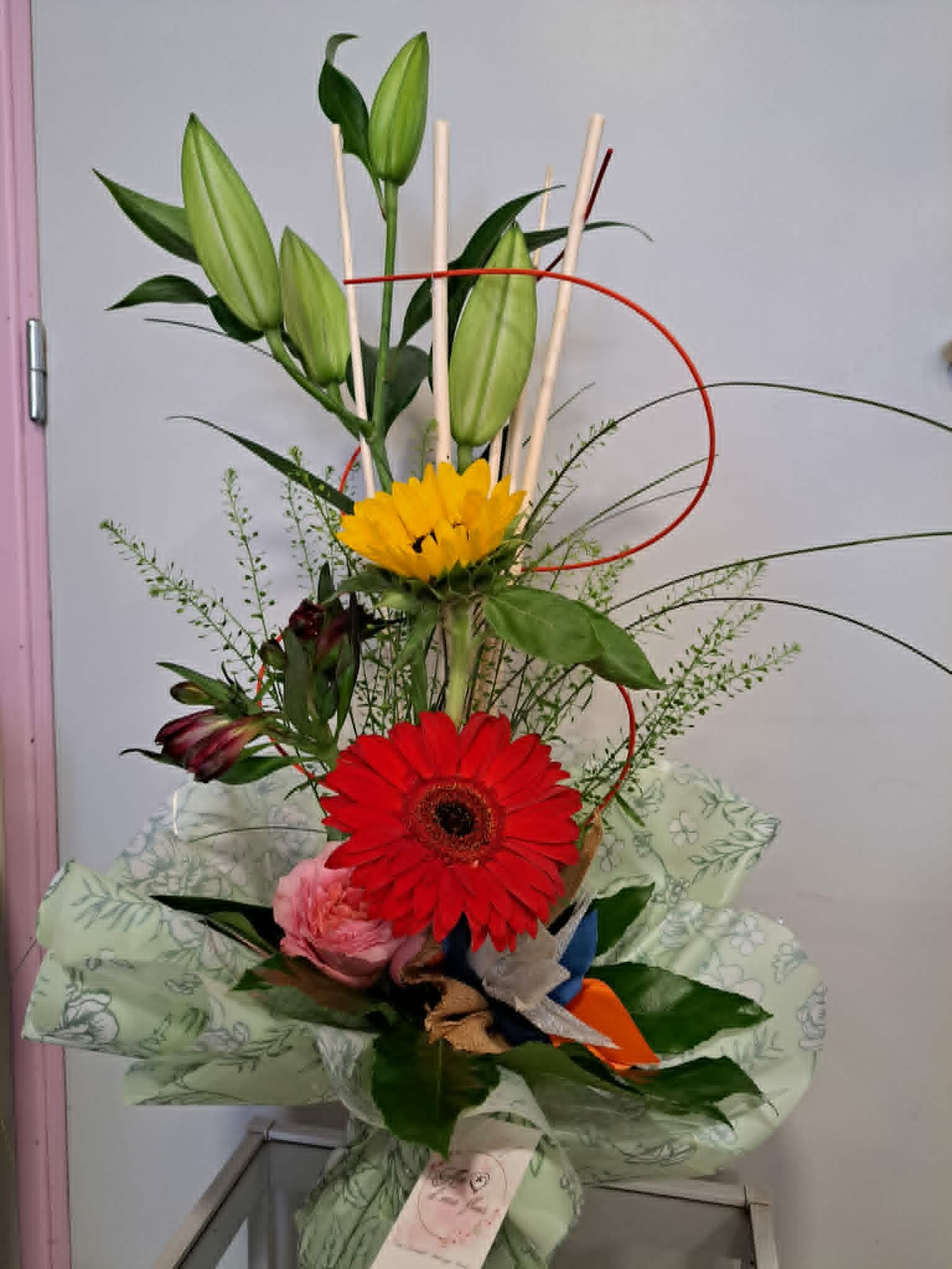 Bouquet en hauteur Soleil